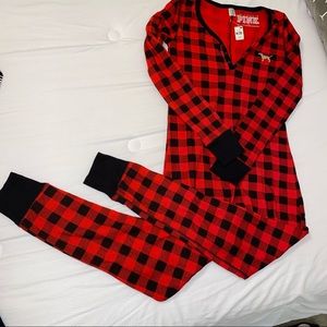 NWT Victoria's Secret Pink Thermal Long Pajamas
